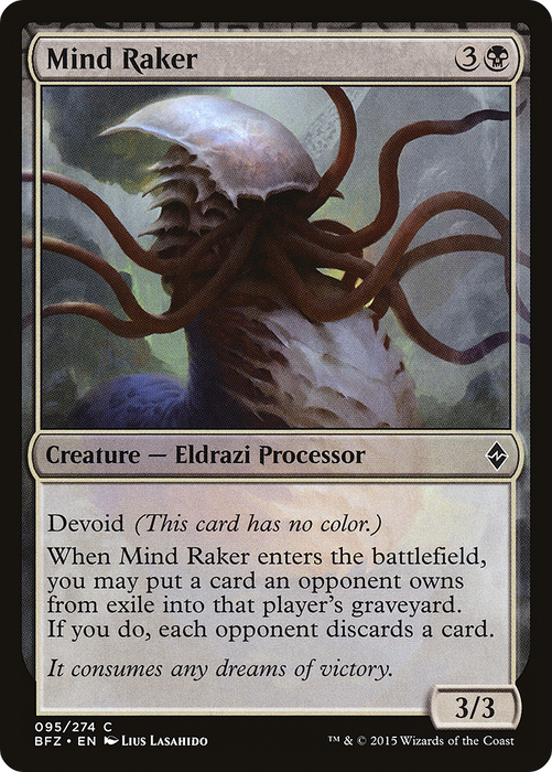 Mind Raker (BFZ-095) - common: (devoid) - Foil