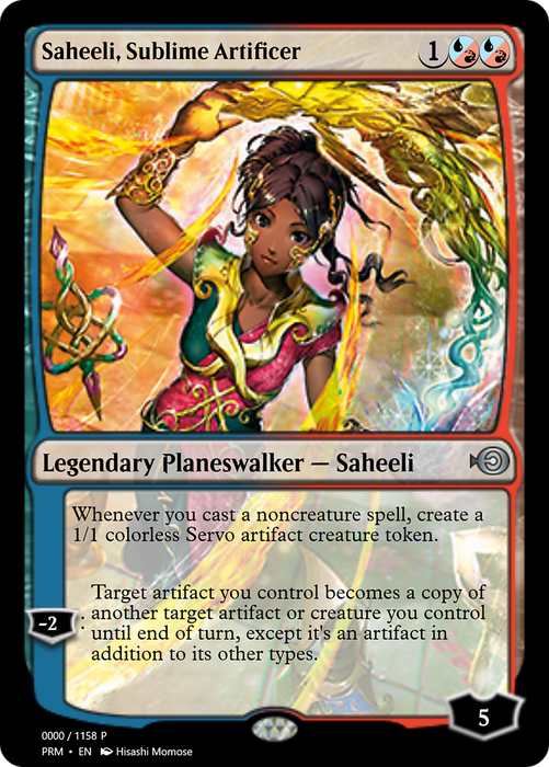 Saheeli, Sublime Artificer (PRM-72287) - uncommon
