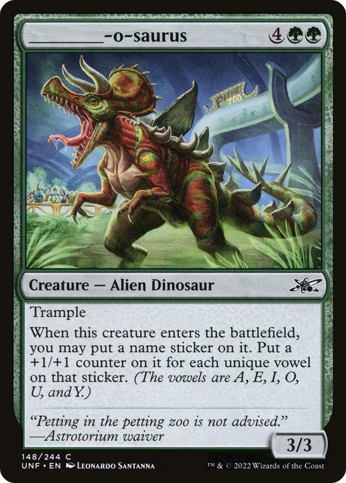 _____-o-saurus (UNF-148) - common - Foil