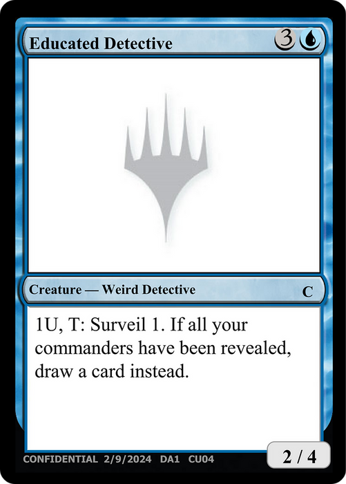 Educated Detective (UNK-CU04A) - common