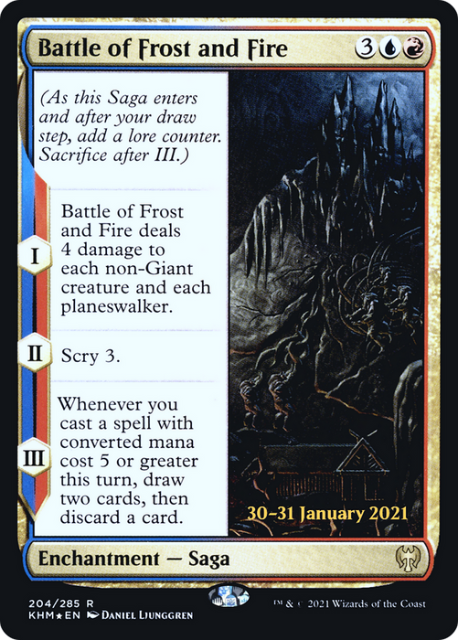 Battle of Frost and Fire (PRE-204S) - rare - Foil