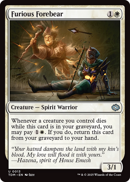 Furious Forebear (TDM-013) - uncommon - Foil