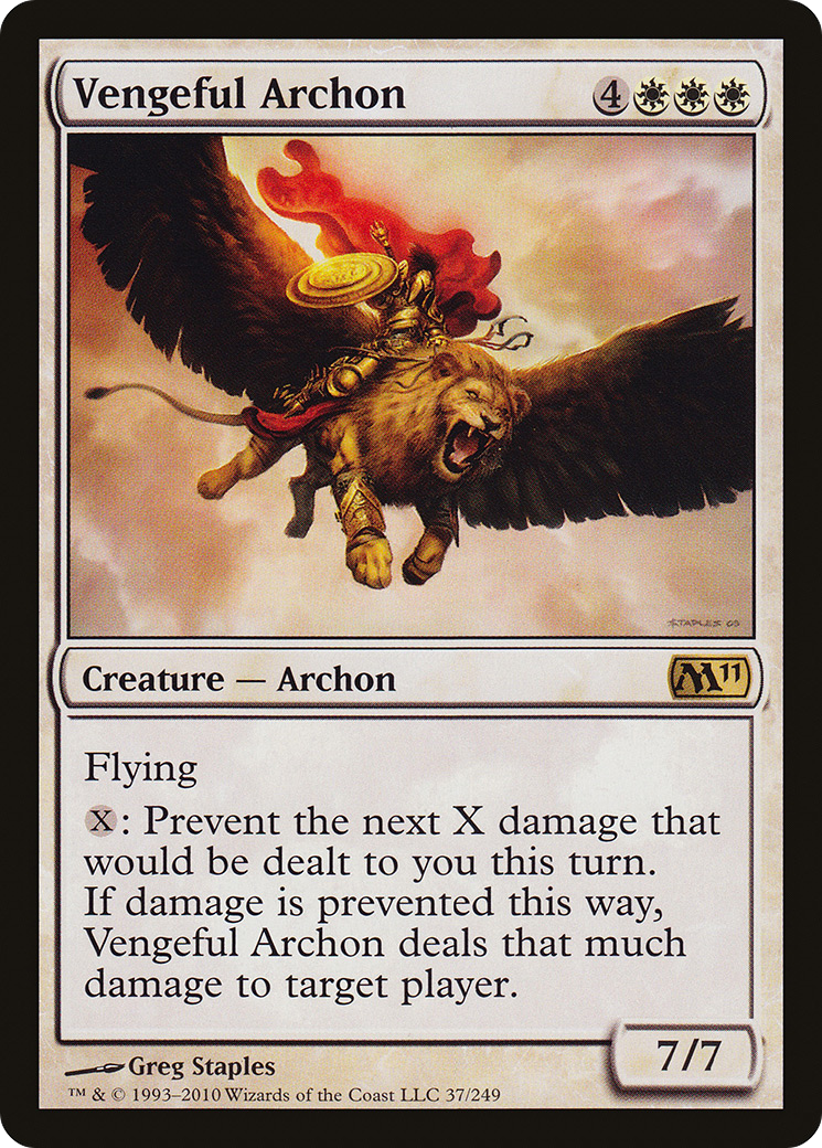 Vengeful Archon (M11-037) - rare - Foil