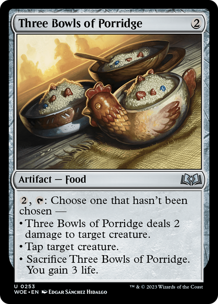 Three Bowls of Porridge (WOE-253) - uncommon - Foil