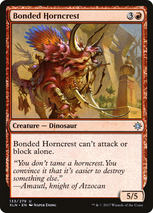 Bonded Horncrest (XLN-133) - uncommon - Foil