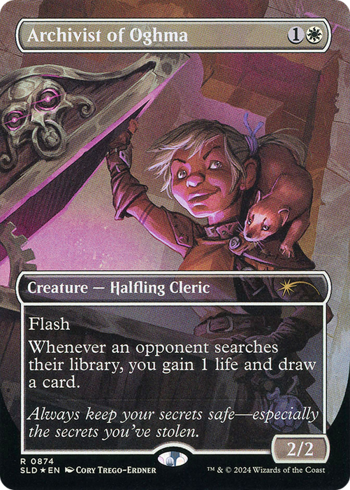 Archivist of Oghma (SLD-874) - rare (Borderless) - Foil