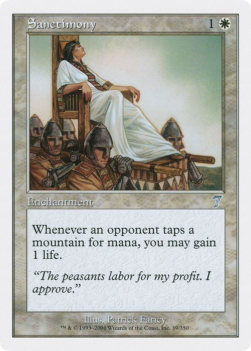 Sanctimony (7ED-039) - uncommon