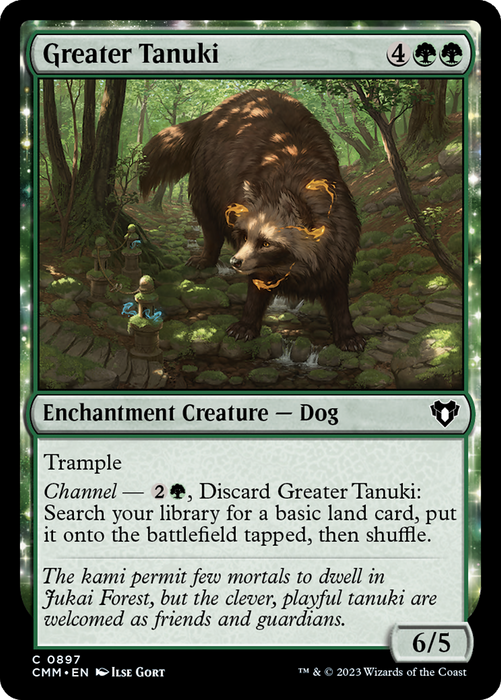 Greater Tanuki (CMM-897) - common: (enchantment)