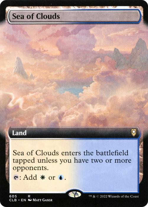 Sea of Clouds (CLB-605) - rare: (Extended Art) - Foil