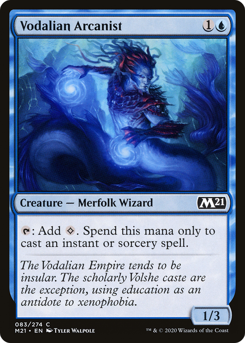 Vodalian Arcanist (M21-083) - common - Foil
