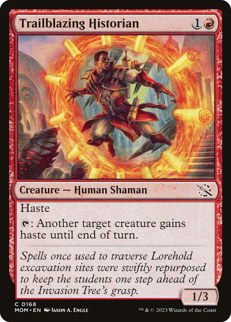 Trailblazing Historian (MOM-168) - common - Foil