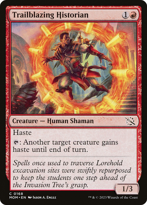 Trailblazing Historian (MOM-168) - common - Foil
