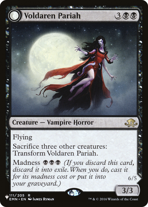 Voldaren Pariah // Abolisher of Bloodlines (LIST-EMN-111) - rare: (mooneldrazidfc)