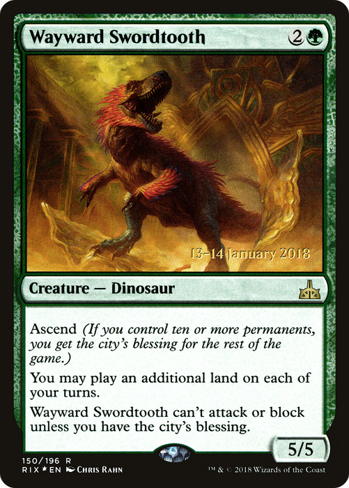 Wayward Swordtooth (PRE-150S) - rare - Foil