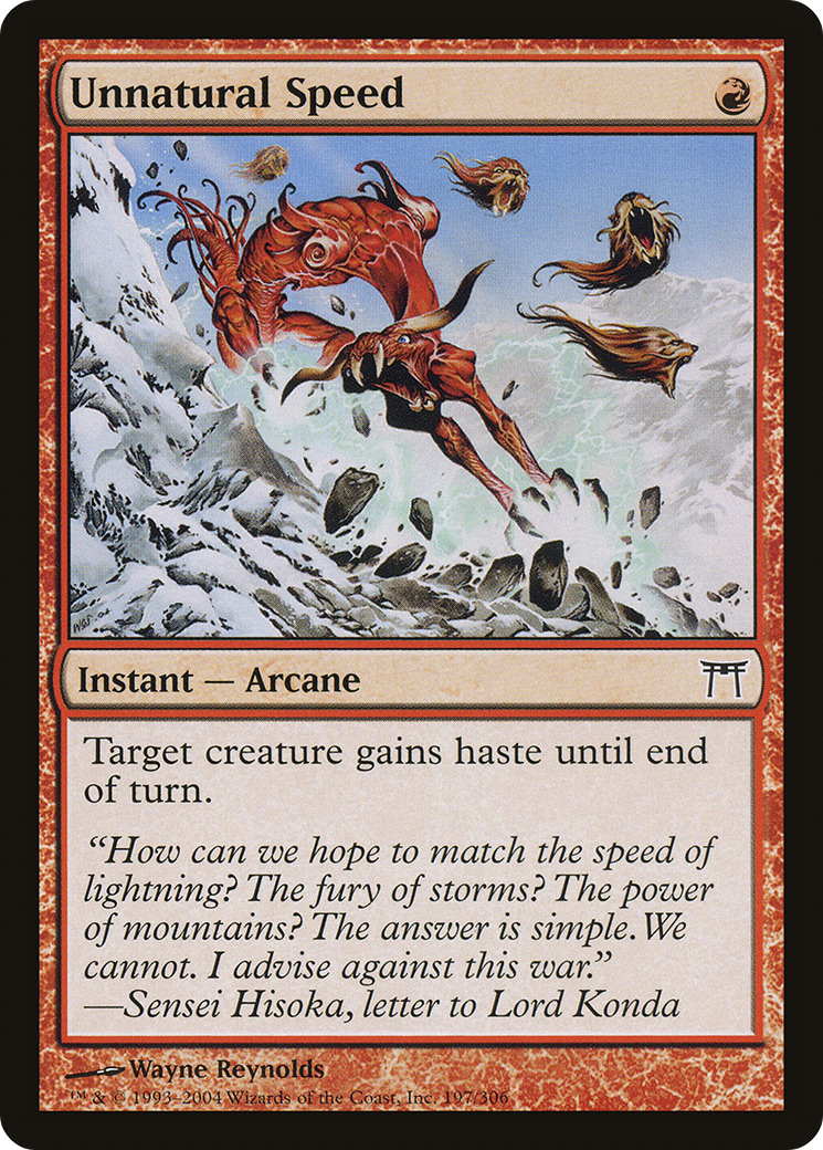 Unnatural Speed (CHK-197) - common