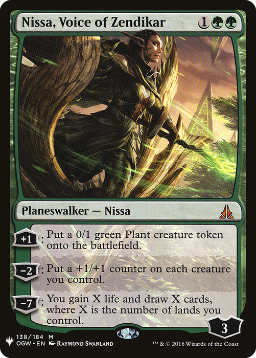 Nissa, Voice of Zendikar (LIST-OGW-138) - mythic