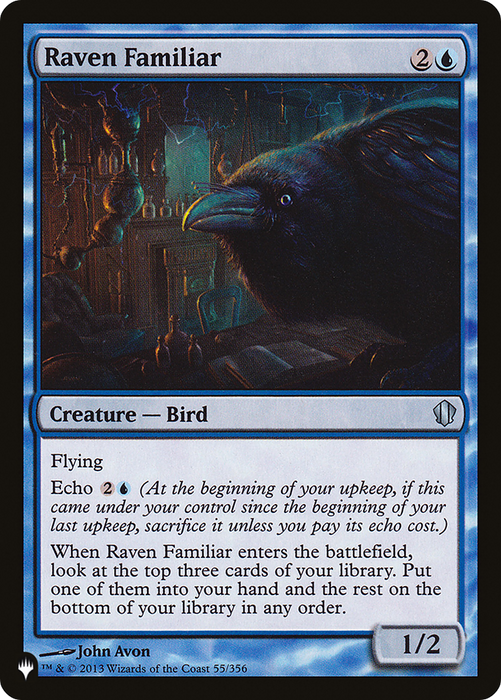 Raven Familiar (LIST-C13-55) - uncommon