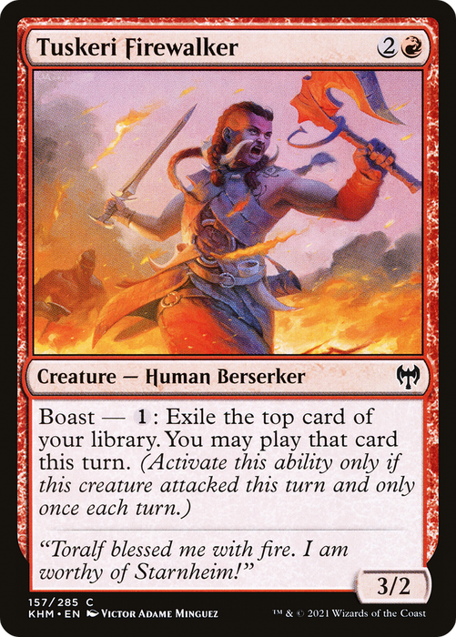 Tuskeri Firewalker (KHM-157) - common - Foil