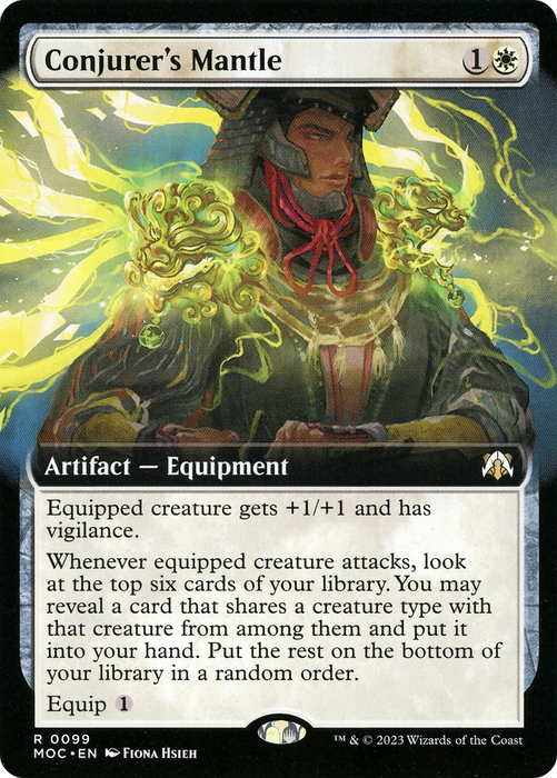 Conjurer's Mantle (MOC-099) - rare: (Extended Art)