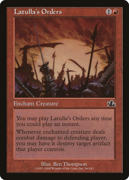 Latulla's Orders (PCY-096) - common - Foil