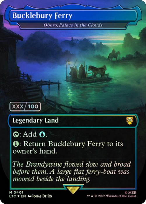 Oboro, Palace in the Clouds (LTC-401Z) - mythic / Bucklebury Ferry (Borderless) - Foil