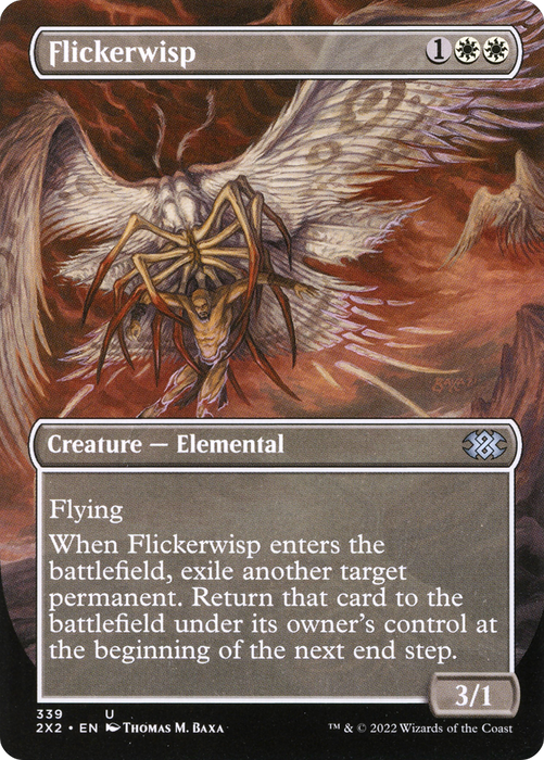 Flickerwisp (2X2-339) - uncommon (Borderless) - Foil