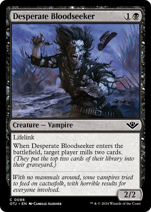 Desperate Bloodseeker (OTJ-086) - common - Foil