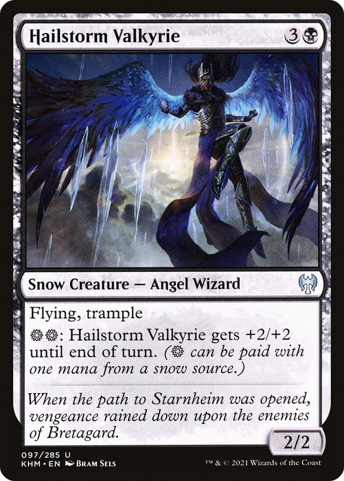 Hailstorm Valkyrie (KHM-097) - uncommon: (snow) - Foil