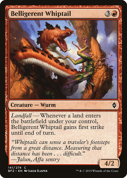 Belligerent Whiptail (BFZ-141) - common - Foil