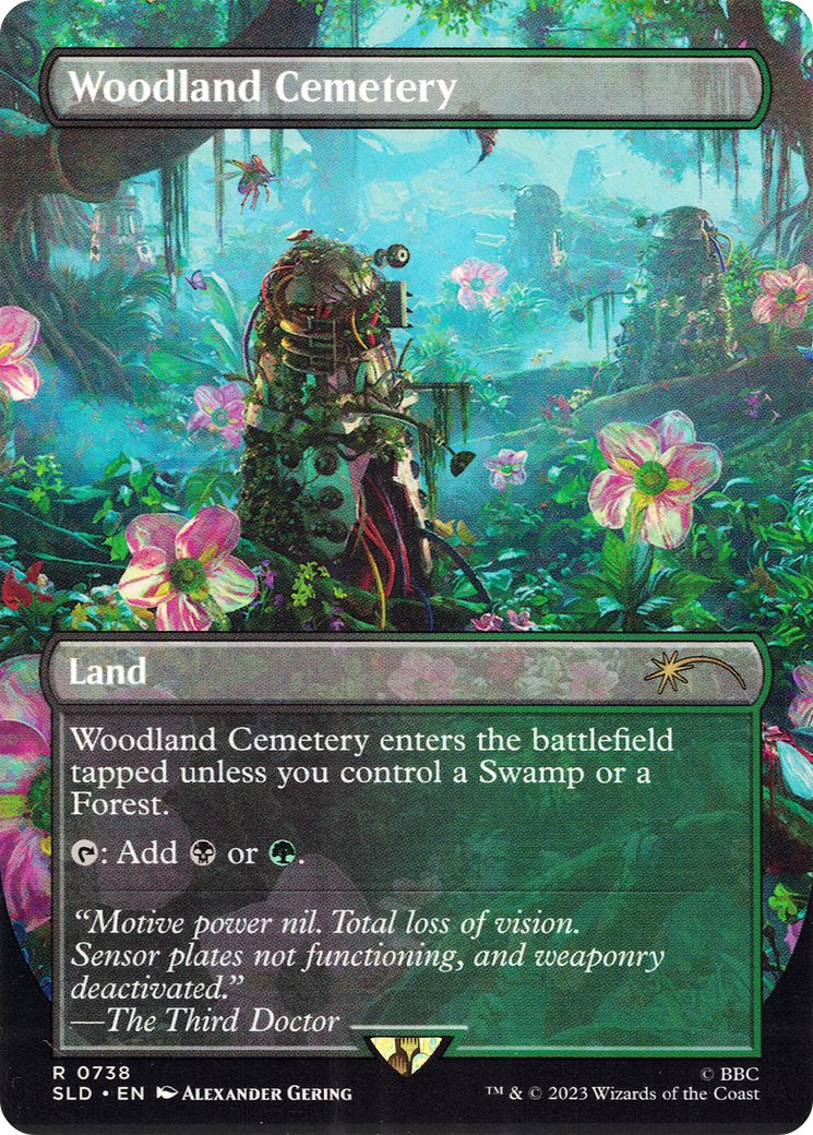 Woodland Cemetery (SLD-738) - rare: (borderless) (Borderless) - Foil