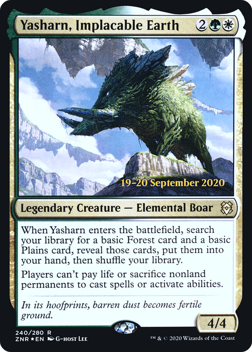 Yasharn, Implacable Earth (PRE-240S) - rare - Foil