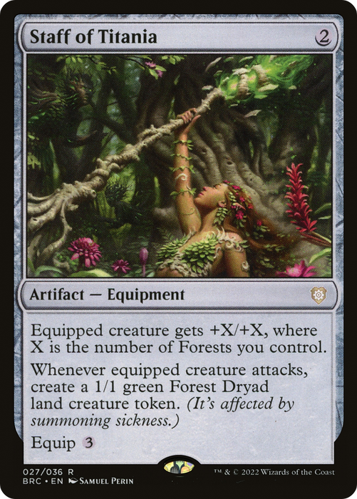 Staff of Titania (BRC-027) - rare - Foil