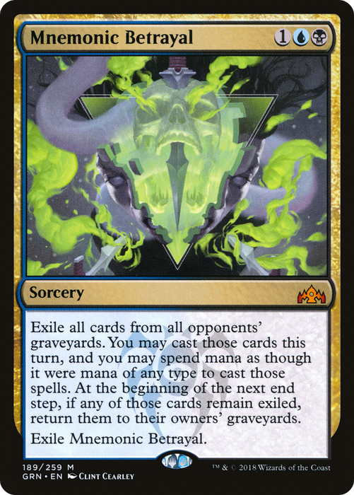 Mnemonic Betrayal (GRN-189) - mythic - Foil
