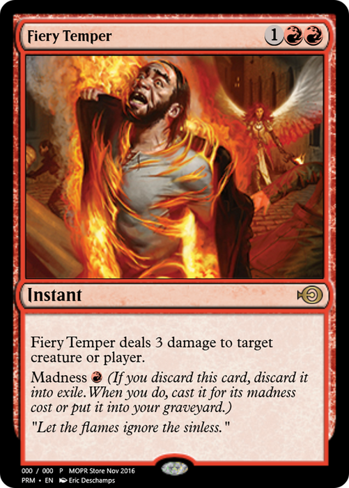 Fiery Temper (PRM-62217) - rare - Foil