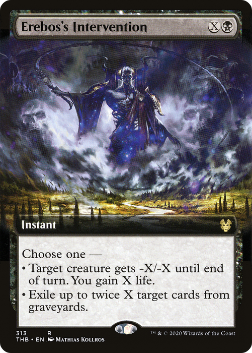 Erebos's Intervention (THB-313) - rare: (Extended Art)
