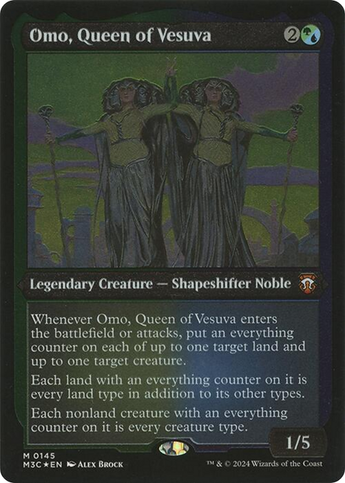 Omo, Queen of Vesuva (M3C-145) - mythic - Etched Foil