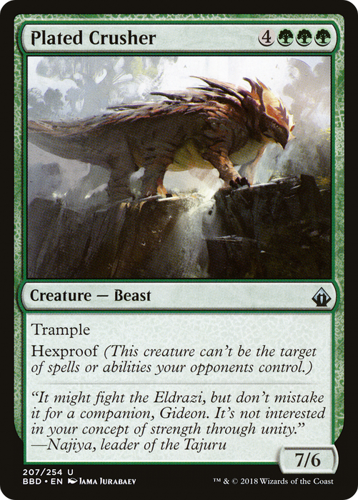 Plated Crusher (BBD-207) - uncommon - Foil