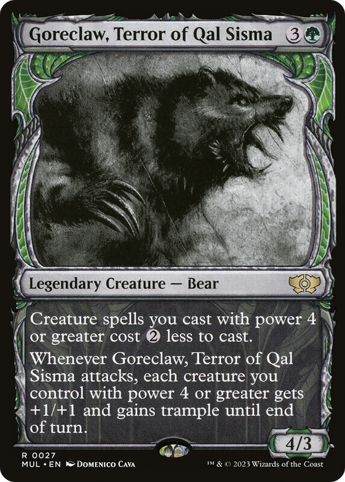 Goreclaw, Terror of Qal Sisma (MUL-027) - rare: (Showcase)