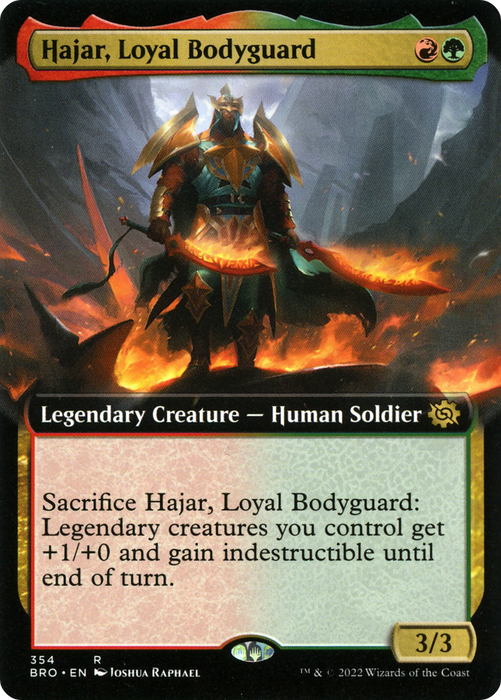 Hajar, Loyal Bodyguard (BRO-354) - rare: (Extended Art)