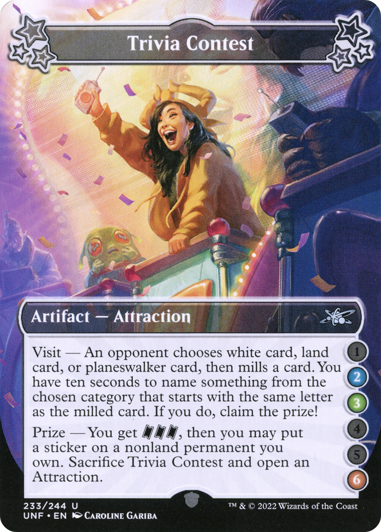 Trivia Contest (UNF-233A) - uncommon - Foil
