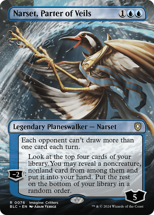 Narset, Parter of Veils (BLC-076) - rare (Borderless) - Foil