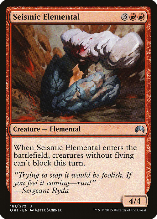 Seismic Elemental (ORI-161) - uncommon - Foil