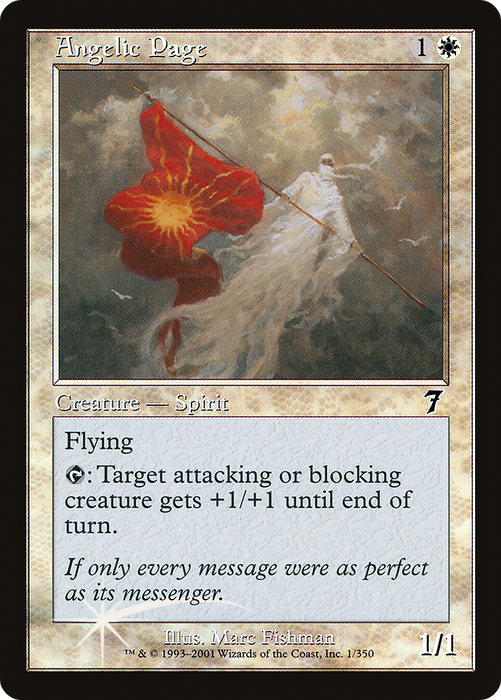 Angelic Page (7ED-01★) - common - Foil