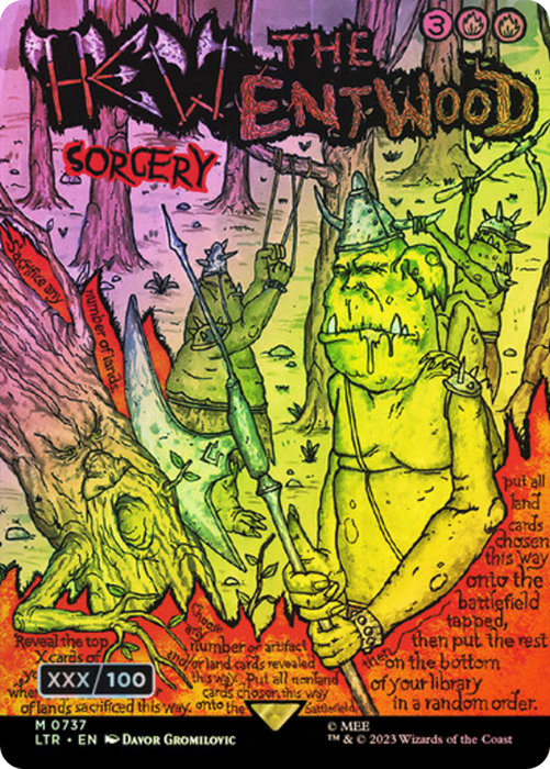 Hew the Entwood (LTR-737Z) - mythic (Borderless) - Foil