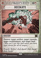 Decimate (OTP-041) - rare: (Showcase) (Borderless) - Foil