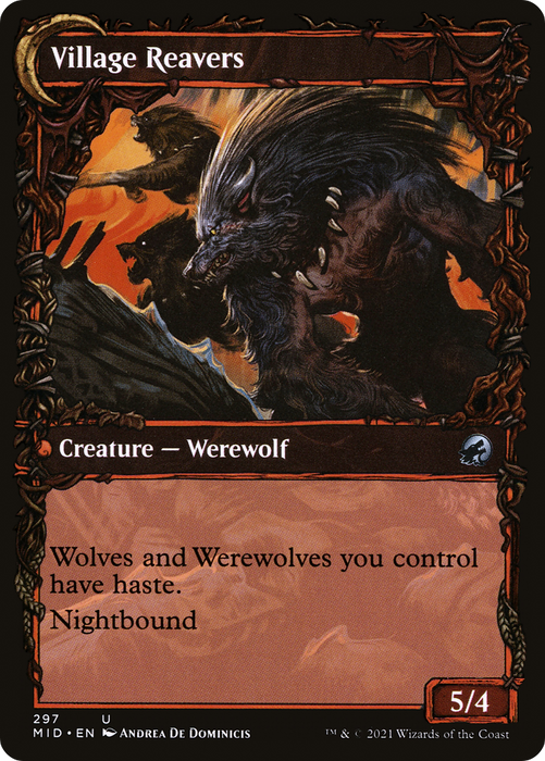 Village Watch // Village Reavers (MID-297) - uncommon: (Showcase, Double Faced Transform)