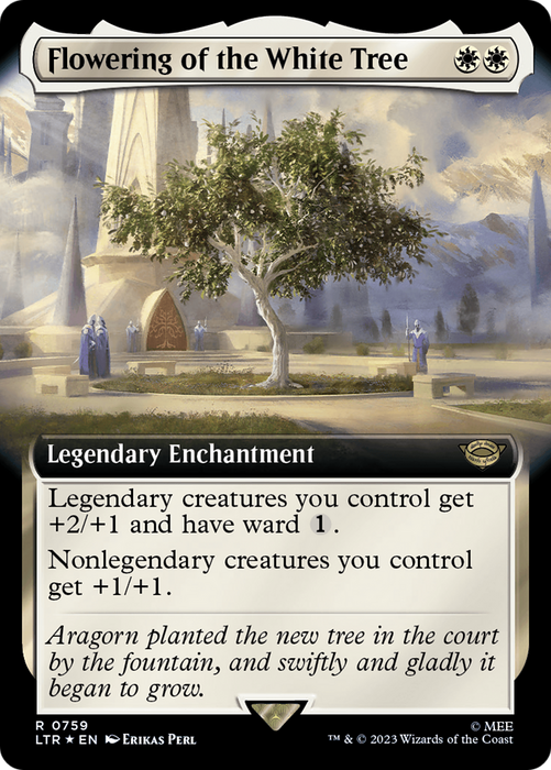 Flowering of the White Tree (LTR-759) - rare: (Extended Art) - Foil