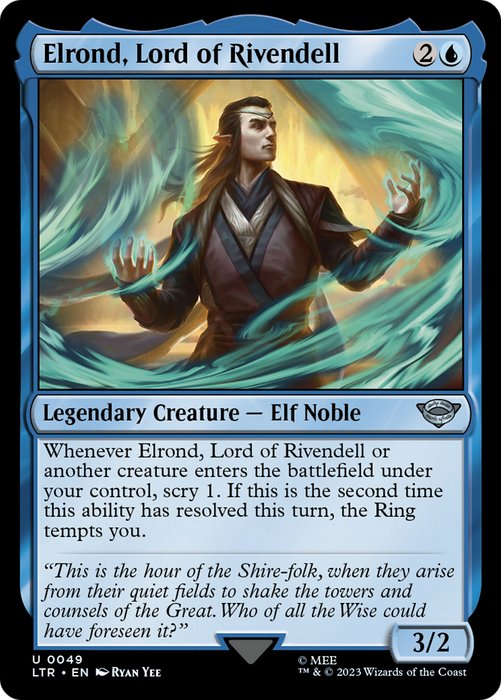Elrond, Lord of Rivendell (LTR-049) - uncommon - Foil