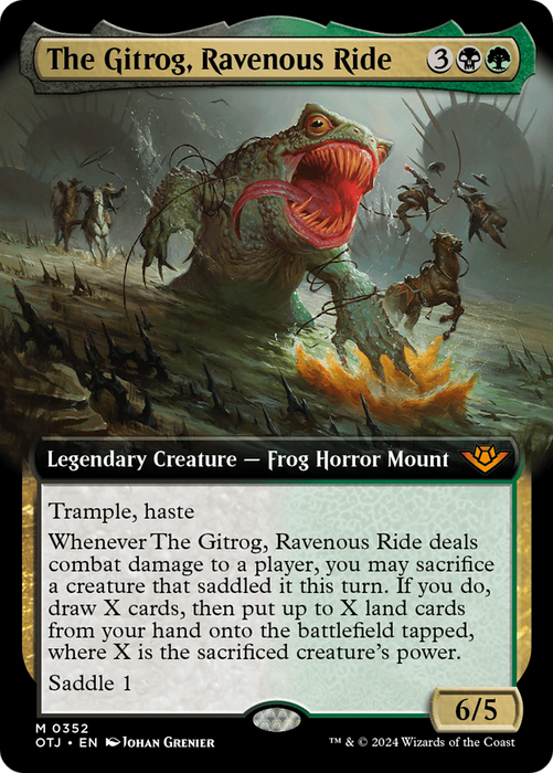 The Gitrog, Ravenous Ride (OTJ-352) - mythic: (Extended Art)