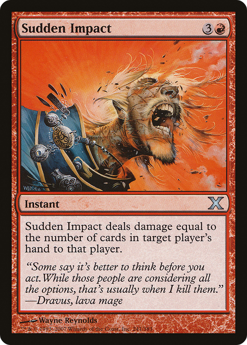 Sudden Impact (10E-241) - uncommon - Foil